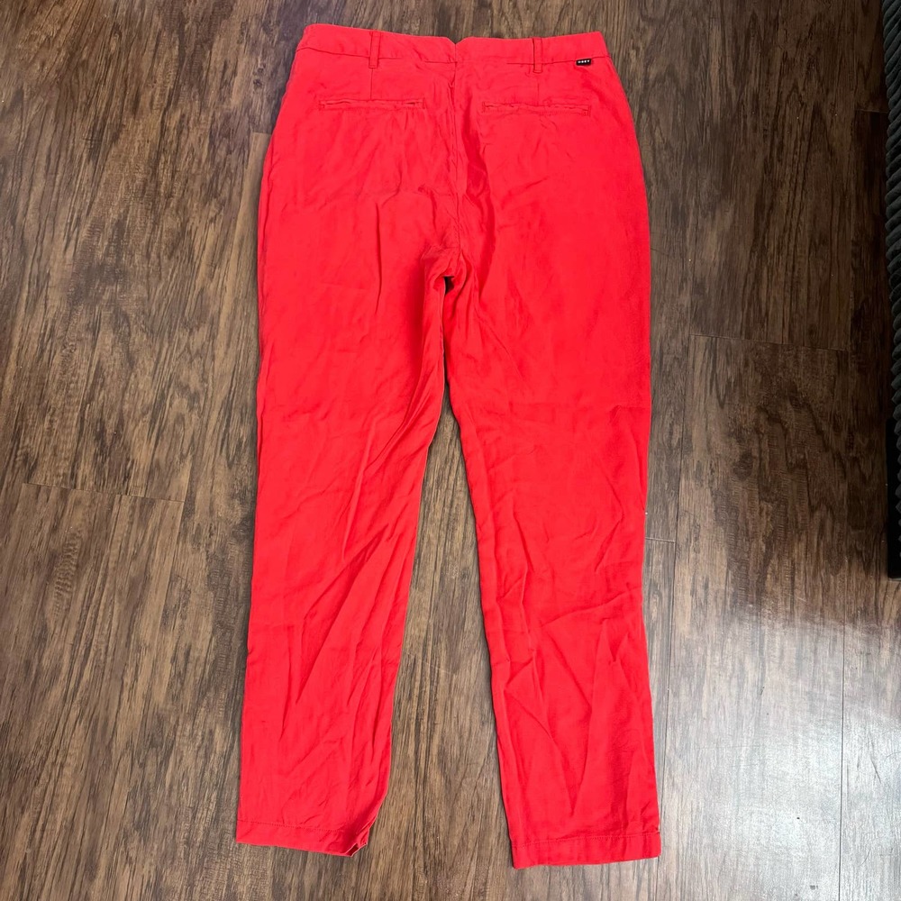 Obey No 89 Bright Red Straight Leg Pants Slacks - Picture 7 of 8